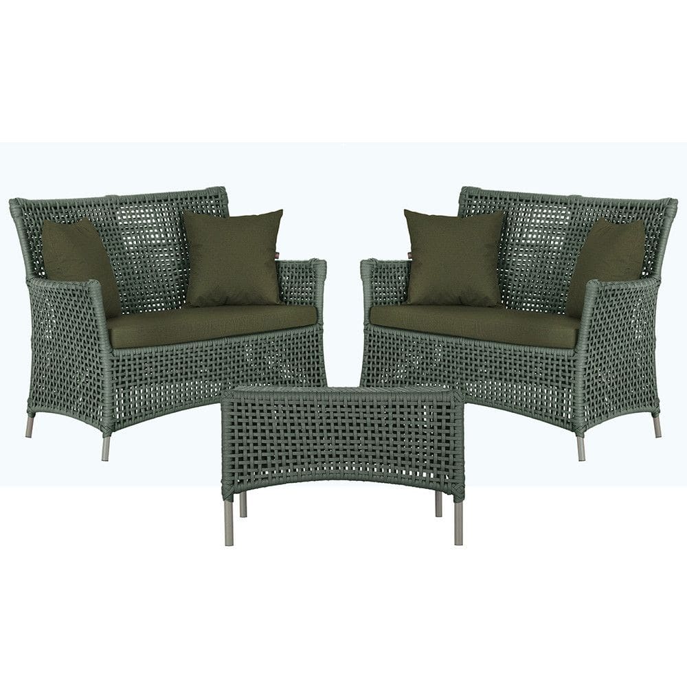 2 Sofás Área e Mesa Igapó Alumínio