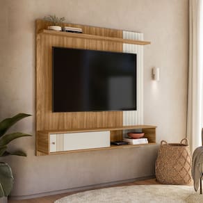 Painel Milão 1,36cm Nature Off White Peternella Móveis