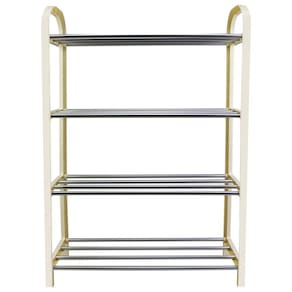 Sapateira 4 Andares - Plástico - Branco - Ck4947 - Clink X