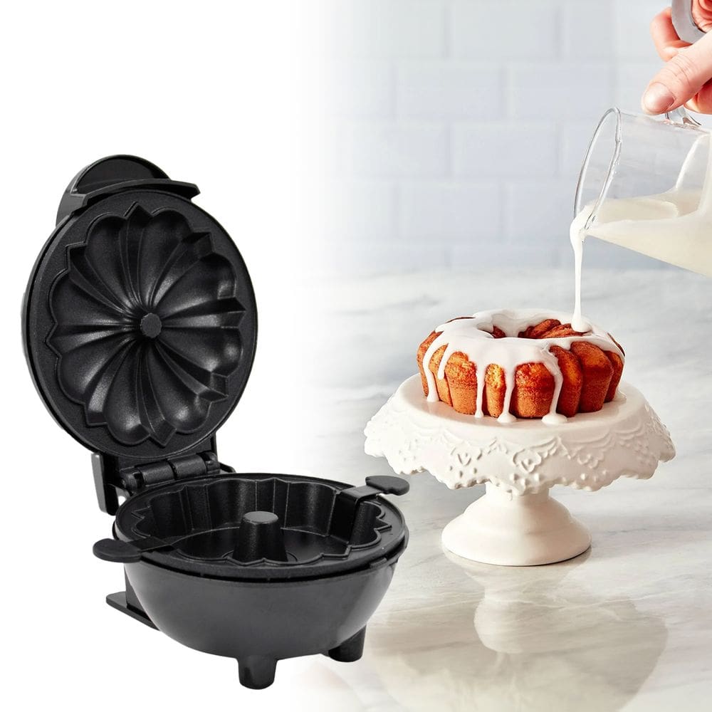 Mini Máquina De Fazer Bolo Assar Portátil Cake Maker 110v Cor:Vermelho