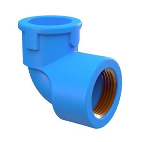 Joelho Azul 90 Graus Soldavel Com Bucha De Latao 20mm X 1-2