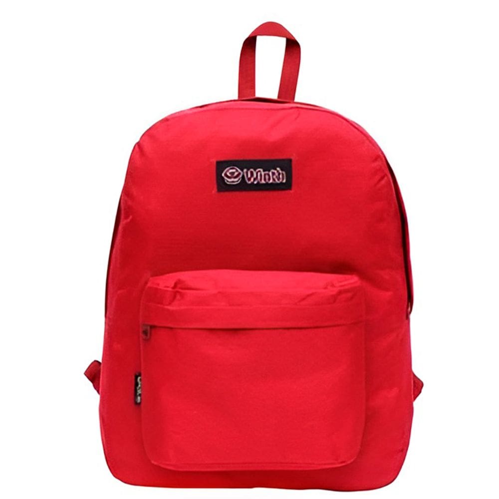 Mochila de Costas Escolar Juvenil Cores Escola Aulas Cor:Vermelho