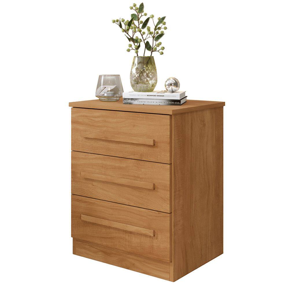 Mesa De Cabeceira Perça 3 Gavetas - Benetil