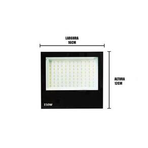 Refletor Led 150w Branco Frio Holofote Luz Fria Bivolt