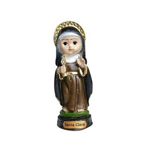 Imagem de Santa Clara Infantil de Resina Nacional 8cm