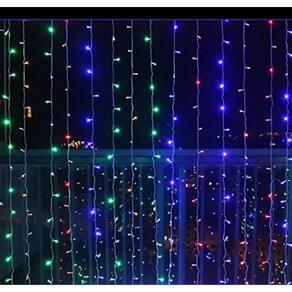 Cortina 6m de Luz de Led Com 320 Lampadas Pisca De Natal Cor Led:Colorido