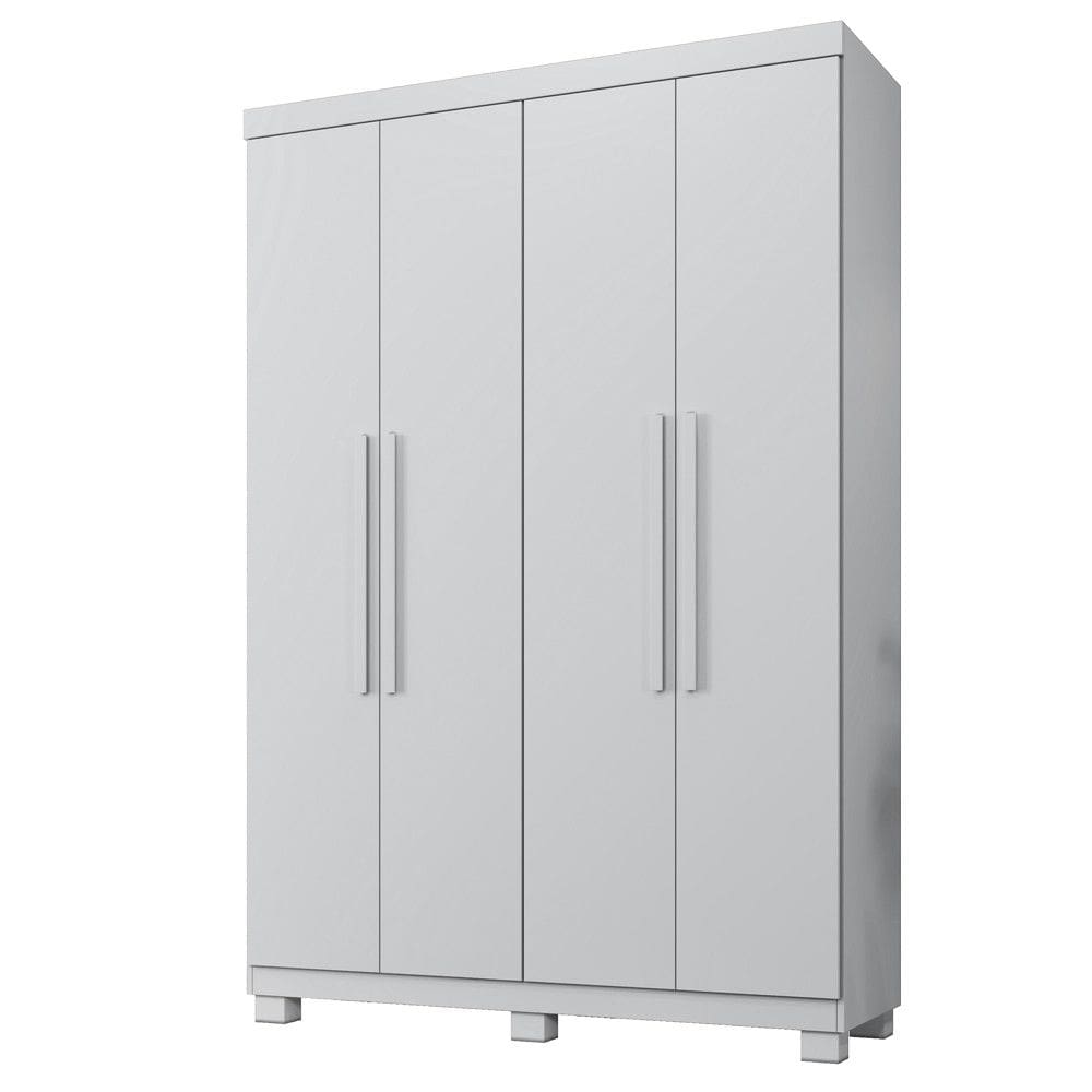 Guarda Roupa Milão 4 Portas 3 Gavetas 5 Prateleiras - Benetil