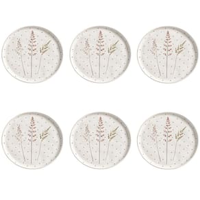 Conjunto de Pratos de Sobremesa 06 Peças Bio Floralis Porto Brasil