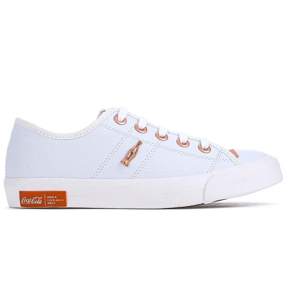 Tênis Coca Cola Miami Eco Branco/Cobre