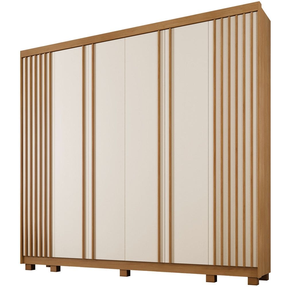 Guarda Roupa Noruega 6 Portas Ripado 6 Gavetas 12 Prateleiras - Benetil