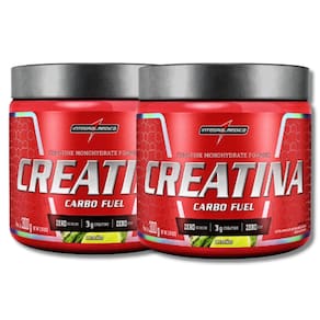 Kit Creatina Carbo Fuel (300g) Integralmedica Limão - 2 Unidades