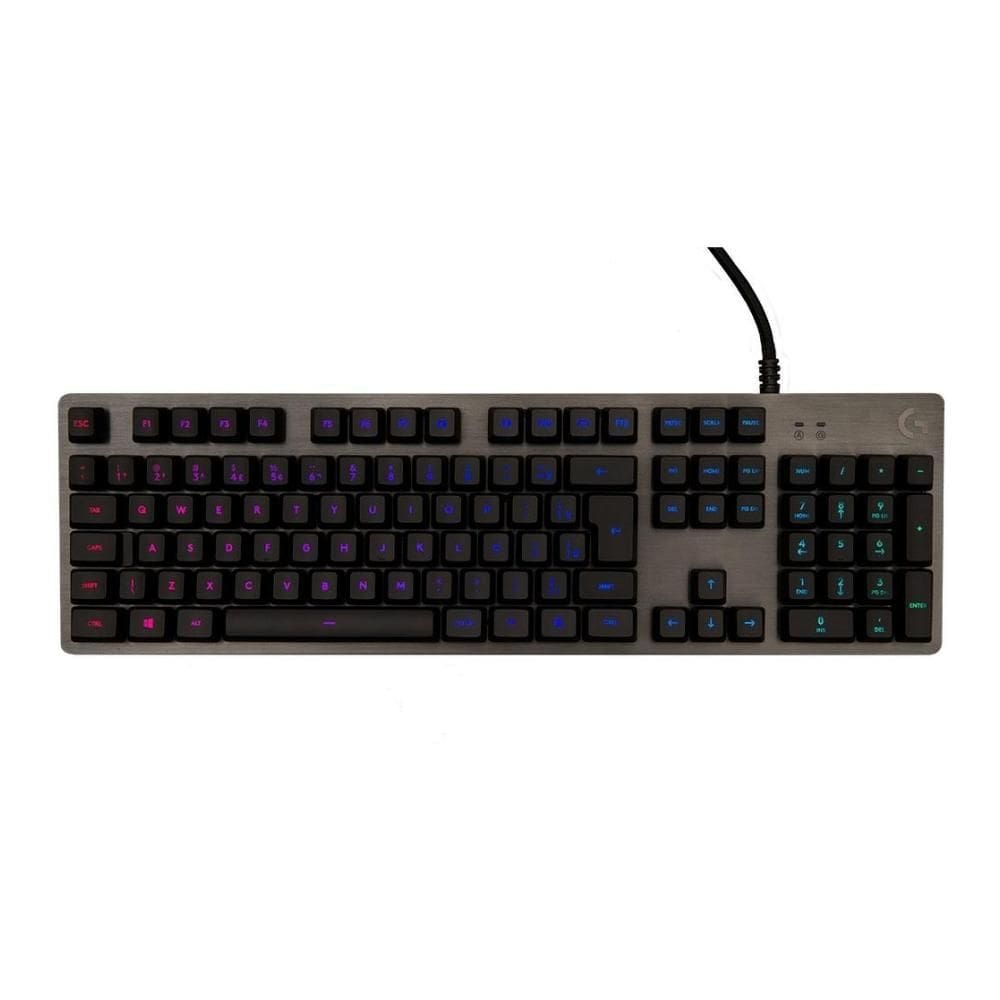 Teclado Gamer Logitech G512 Carbon RGB Mecânico ABNT2 Switch GX Brown 920-009400
