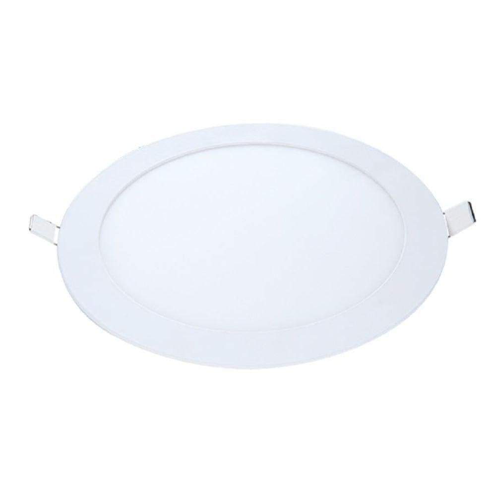 Painel Led Pop Embutir Redondo Avant Branco 22cm - 18w - 4000k Luz Neutra