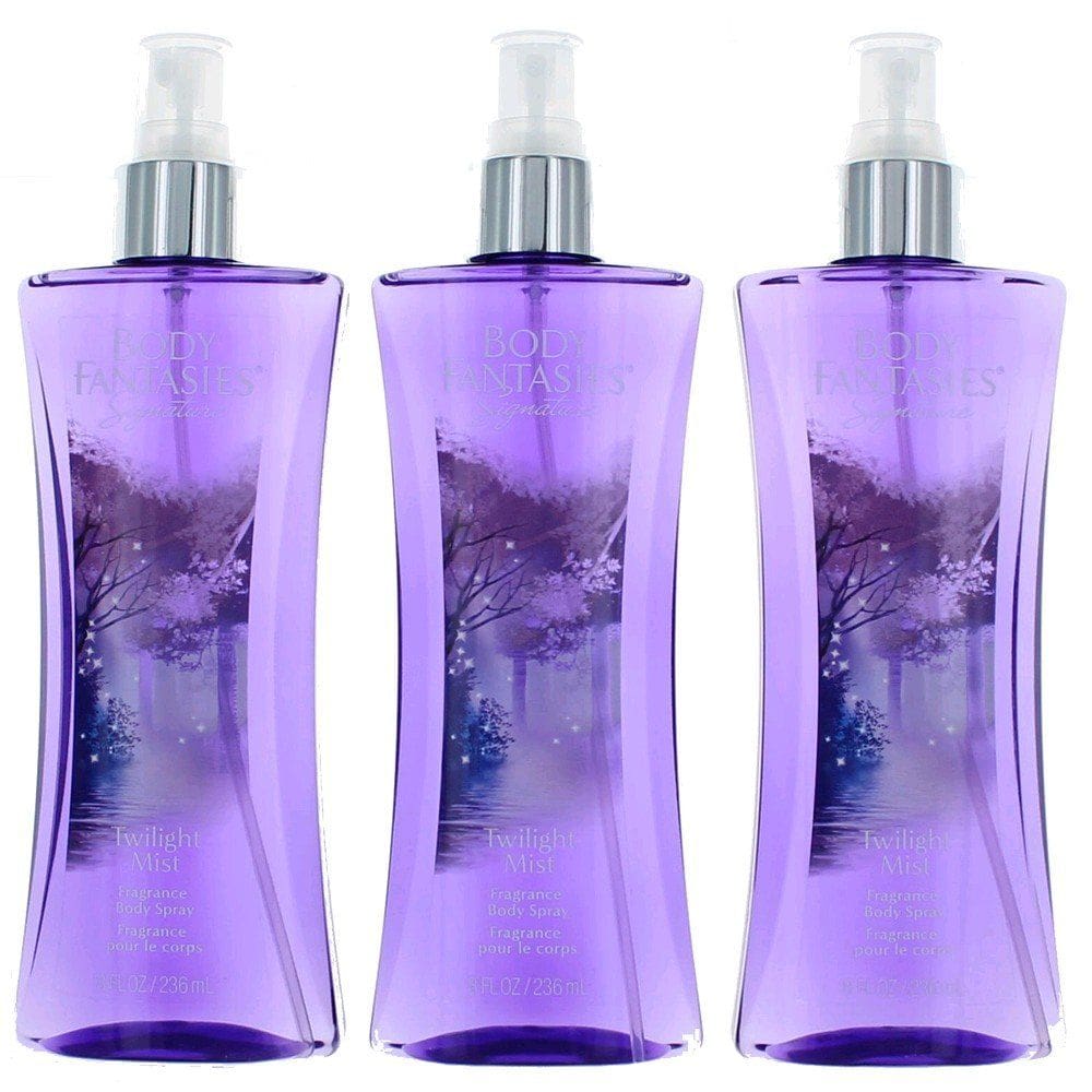 Spray corporal Perfume Parfums De Coeur Twilight Mist 240 ml (pacote com 3)