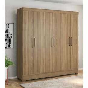 Guarda Roupa Casal 6 Portas 3 Gavetas Prático - Amendola Touch Demóbile