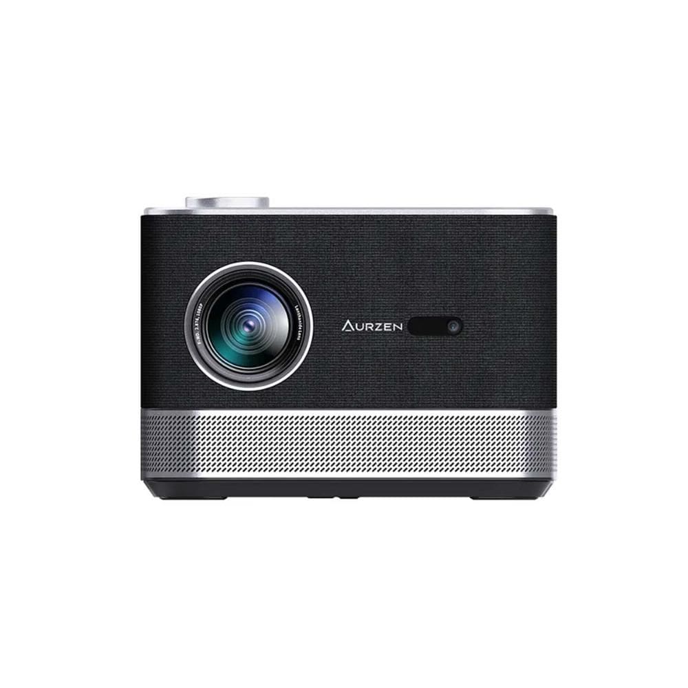 Projetor inteligente Aurzen BOOM 3 Preto com WiFi e Bluetooth Áudio DoIby 3D e Alto-falantes 36W
