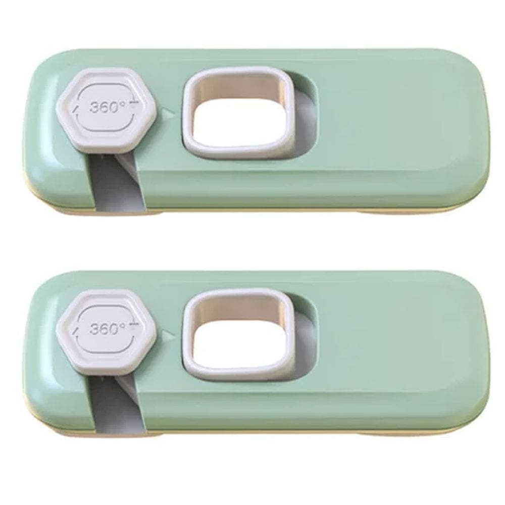 Trava de Segurança Geladeira Armario Gaveta Kit 2 unidades Bebe Criança Porta Janela Protege Evita Acitente Resistente Fechadura Multiuso
