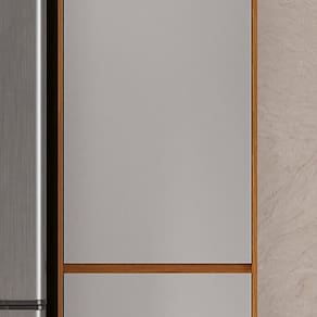 Paneleiro Dispenseiro 2 Portas 1 Gaveta 100% Mdf Lumina Itatiaia Cinamomo/Cinza