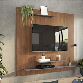 Painel 162cm X 161cm X 25,5cm Chicago Freijó/Cinza