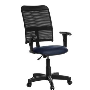 Cadeira De Escritório Giratória Tela Com Braço Rv:Azul Escuro