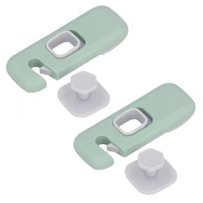 Trava de Segurança Gaveta Geladeira Armario Kit 2 unidades Protege Criança Bebe Infantil Evita Acidente Fechadura Porta Janela Resistente Multiuso