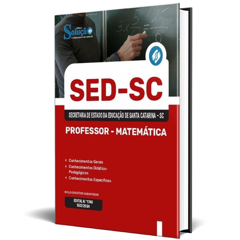 Apostila Sed Sc 2024 - Professor - Matemática