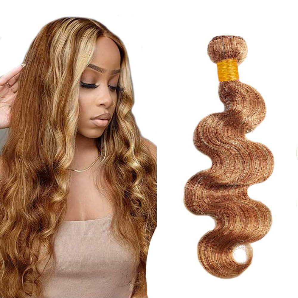 Pacotes de cabelo HuxoWax Highlight Body Wave 30cm P27/30