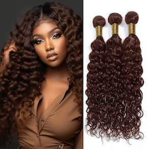 Pacotes de cabelo MAMART Water Wave 3 pacotes de 8-30 polegadas castanhos