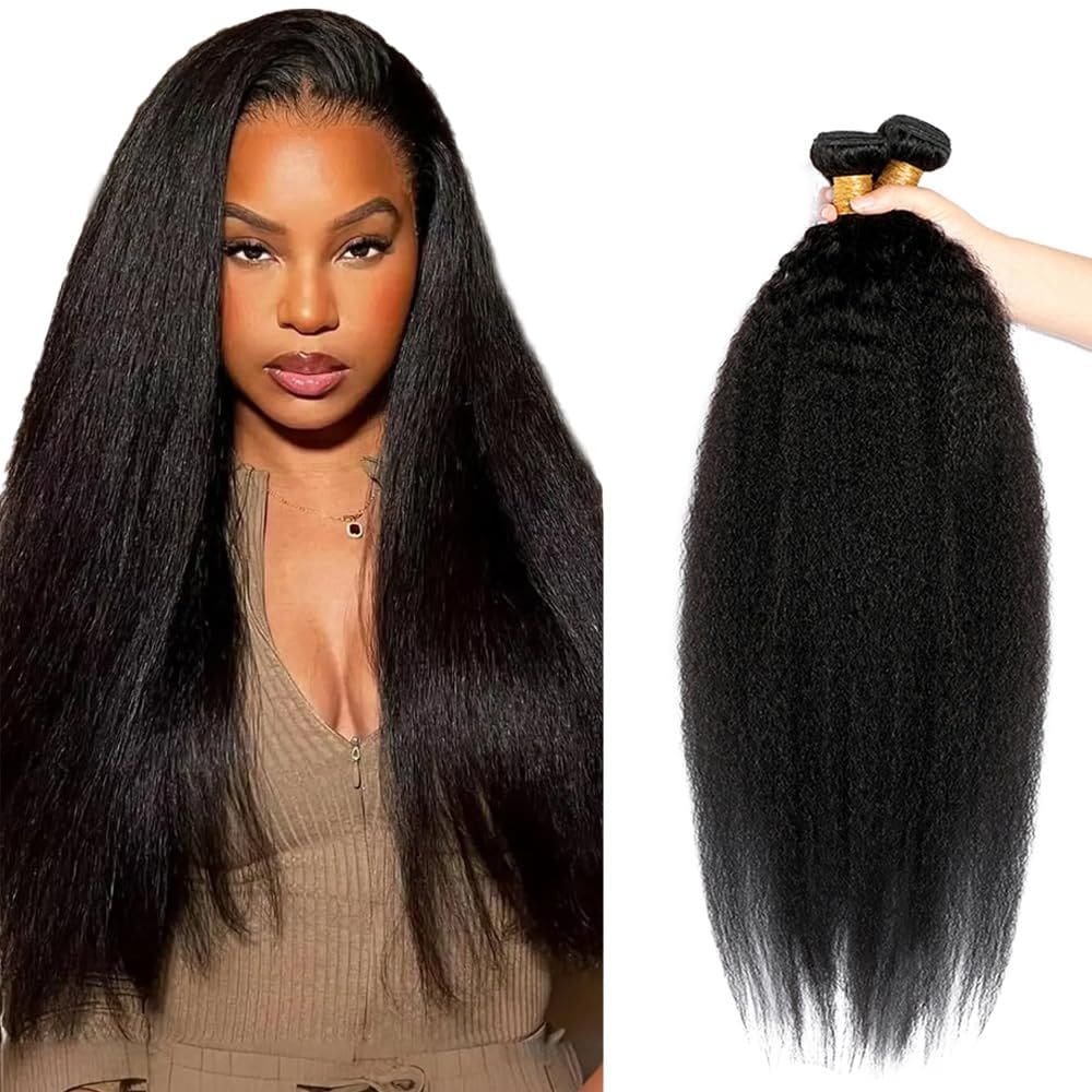 Pacotes de cabelo DiexRlamx Yaki Straight 100% Brazilian Remy