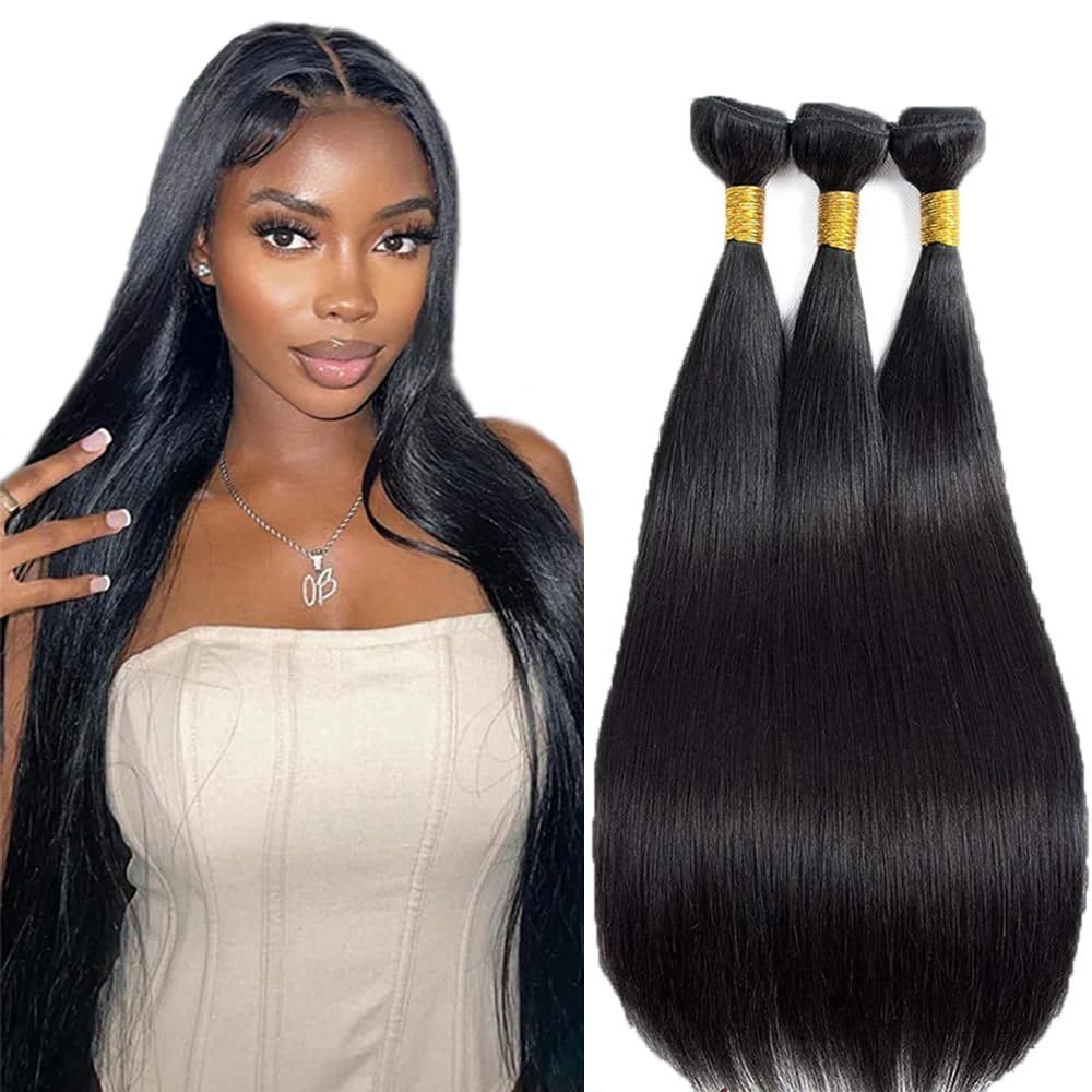 Pacotes de cabelo DiexRlamx 8A Brazilian Virgin Straight 60-70cm