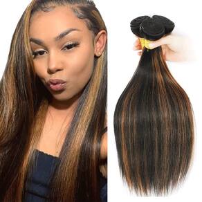 Pacotes de cabelo Vinmdonm Highlight P1B/30 Straight 45-55cm