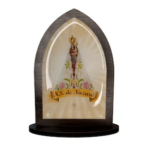 Capela de Nossa Senhora de Nazaré Resinada em MDF 15cm