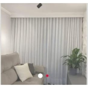 Cortina Trilho Suiço Forro Com Linho 6.00 X 2.90