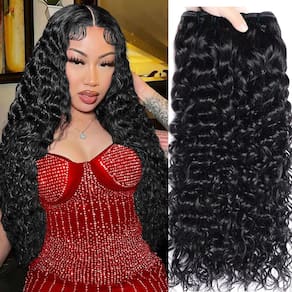 Pacotes Hair Weave HOTLOVE Water Wave 100% Virgin Hair 3 pacotes