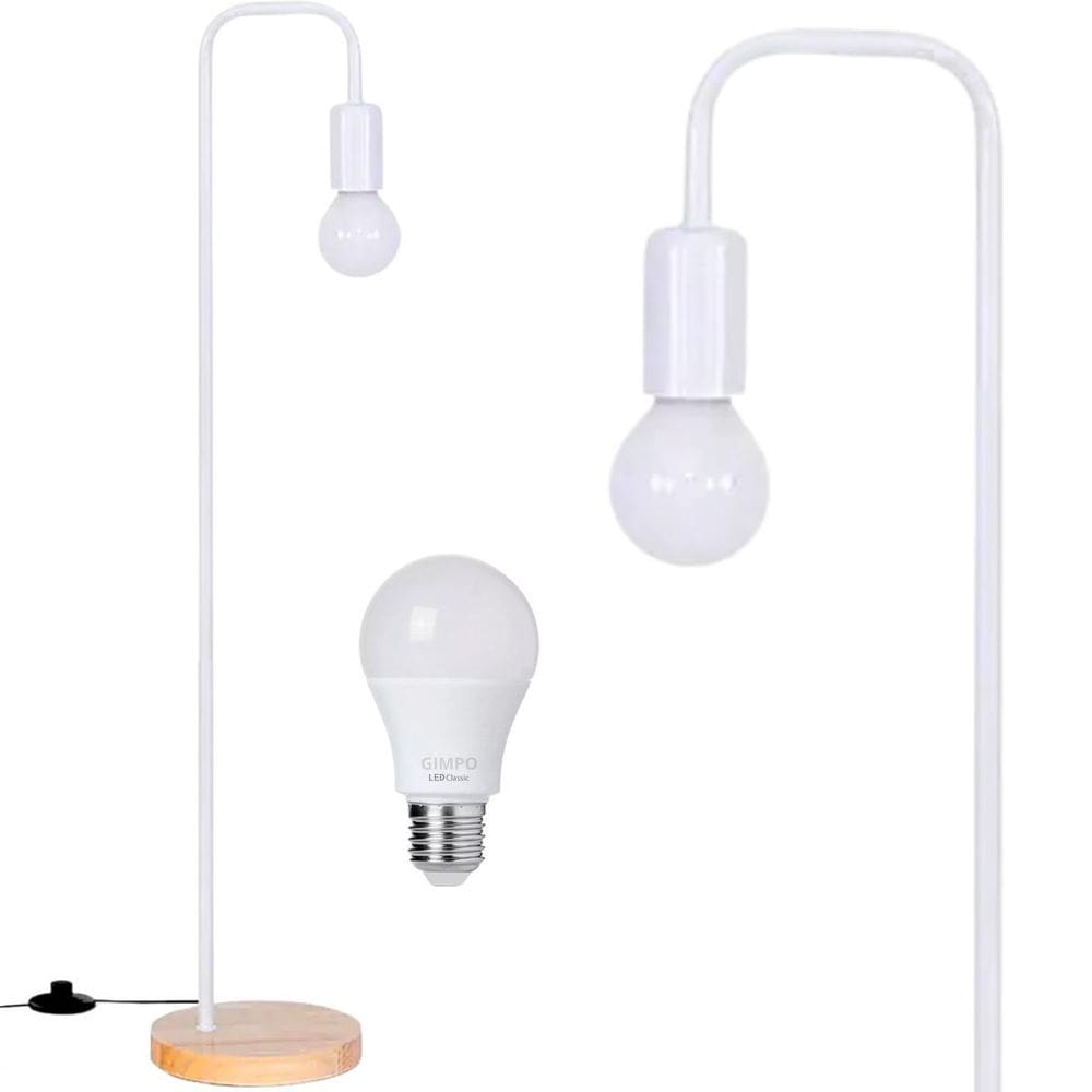 Luminária Piso Coluna 163Cm Pedestal Chão Metal