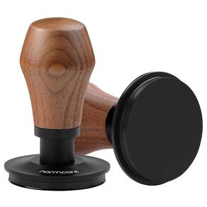 Espresso Coffee Tamper Normcore V4.1 53,3 mm com alça de nogueira