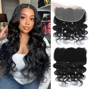Fecho de renda DSEKCAIN HD frontal 13x6 Body Wave 100% cabelo virgem