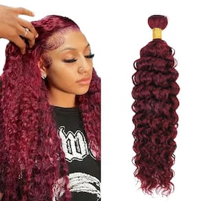 Pacotes de cabelo Vinmdonm 99J Burgundy Water Wave 86cm 100g