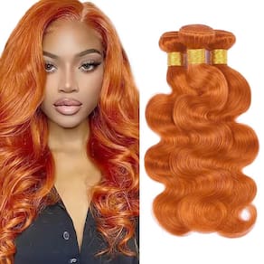 Pacotes de cabelo WuvusNM Ginger Body Wave 350 Color 3x35cm