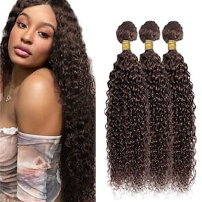 Pacotes de cabelo DiexRlamx Brazilian Virgin Remy Curly #4 40-50cm