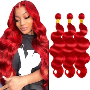 Pacotes de cabelo ZevPiul Wine Red Body Wave 16 18 20 Brazilian