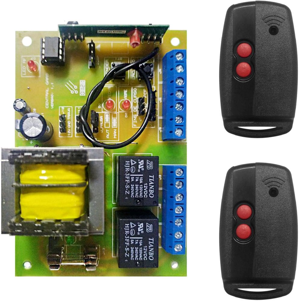 Kit 1 Central De Comando Gars + 02 Ctrls Code Learning 5001