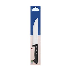 Faca Para Cozinha Tramontina Plenus Com Lâmina Em Aço Inox E Cabo De Polipropileno Preto 7"