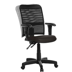Cadeira De Escritório Ergonômica Tela Com Braço Rce:Marrom Café