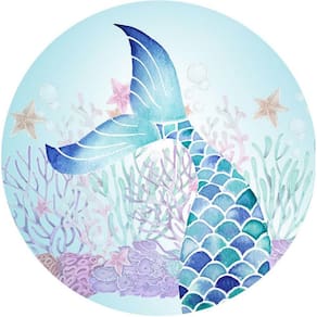 Painel Redondo 3D Sublimado Sereia Frd-213