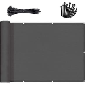 Tela de privacidade para varanda SUNNY GUARD cinza escuro 80x670cm