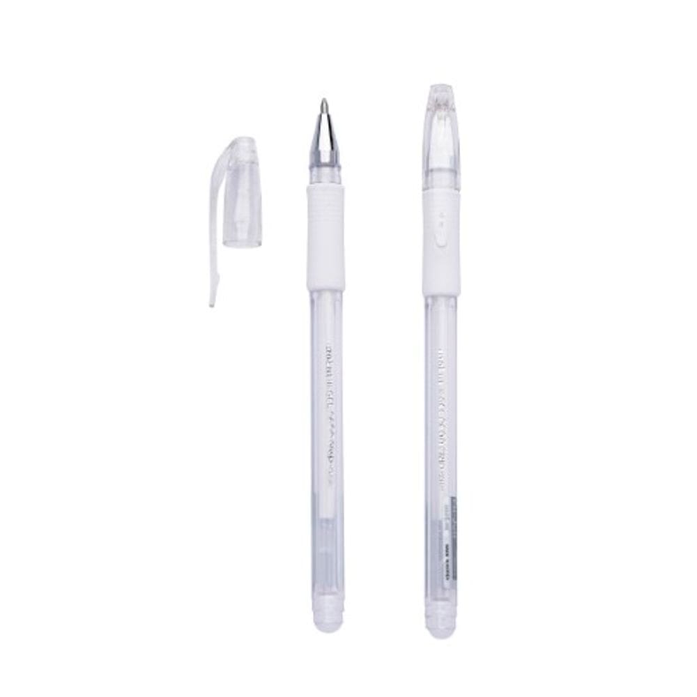 Caneta em Gel Branca 0.8mm Grip Emborrachada MOLIN