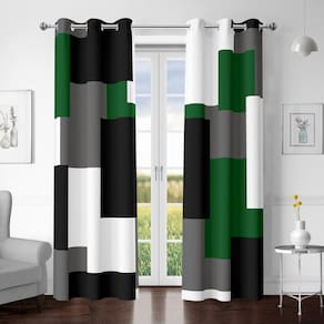Cortinas Blackout Tyrot Green 100% Blackout 240x245cm 2 painéis