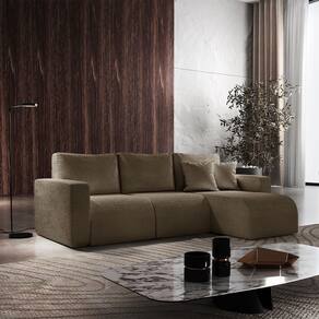 Sofá Living de 70cm com Braço + 70cm sem Braço mais Chaise Lado Direito Meu Sofá Online