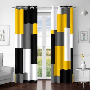 Cortinas Blackout Tyrot Yellow 100% Blackout 183x183cm 2 painéis